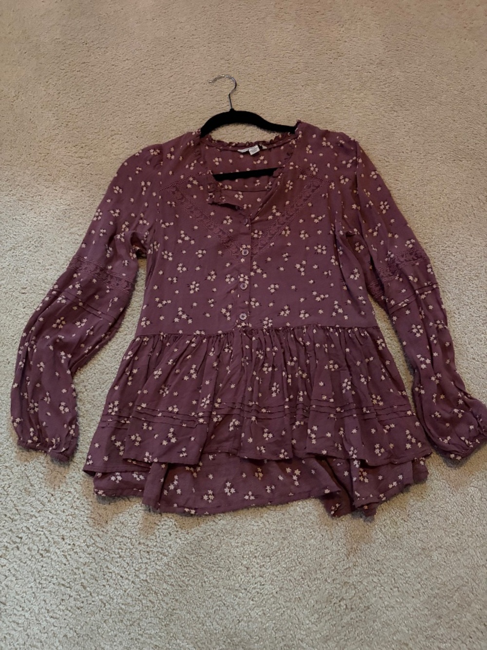 American eagle peasant top